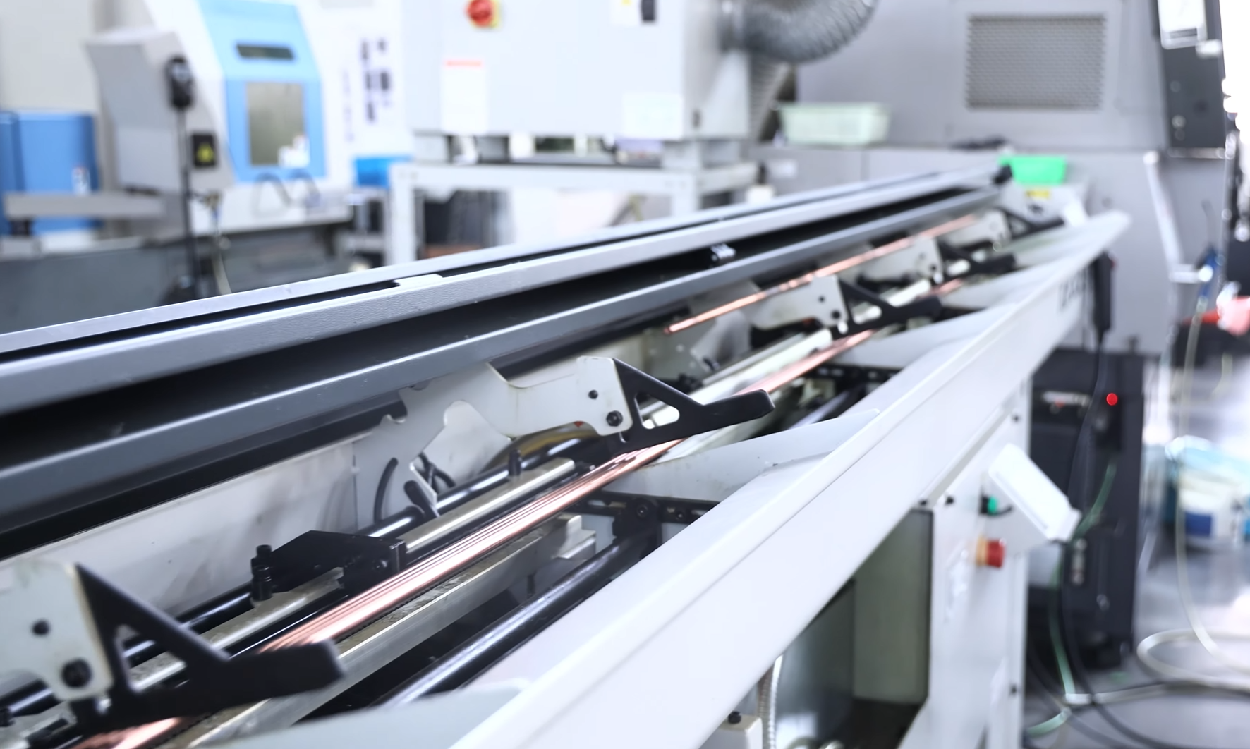 Production copper parts for plasma and laser cutting. High quality parts